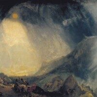 Snow Storm: Hannibal and his Army Crossing the Alps exhibited 1812 by Joseph Mallord William Turner 1775-1851